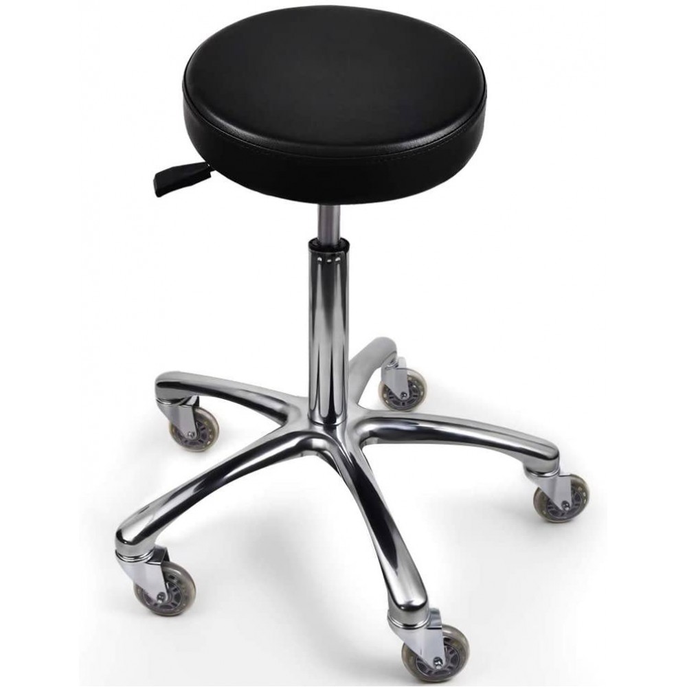  Adjustable Rolling Stool Can be Used as The Office Stool and Swivel Stool, Rolling Stool can Also Slide in Cloth Carpets.