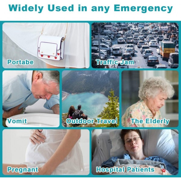 20 Pack (700 ML) Disposable Urinal Bags, Camping Pee Bags, Unisex Urine Bags Vomit Bags for Travel Urinal Toilet Traffic Jam Emergency Portable Toilet Bee Bag for Men Women Kids Children Patient