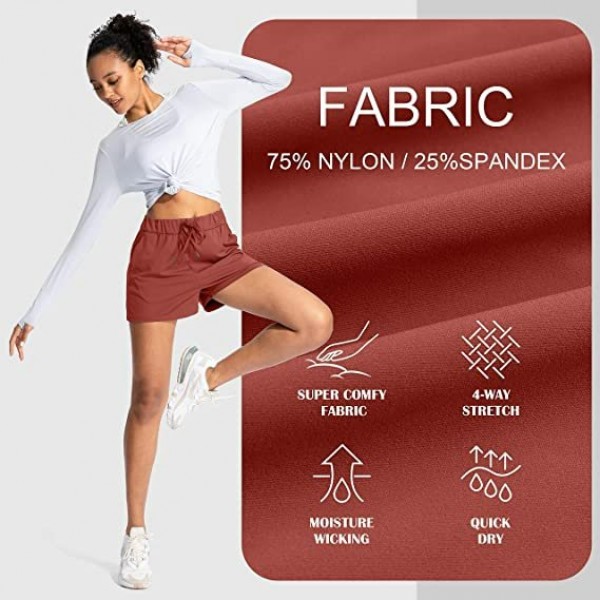 Women's Lounge Shorts 2.5'' Comfy Workout