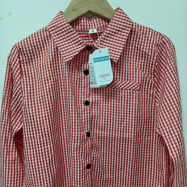 DEICAEVO Women's shirts long-sleeved regular-fit poplin shirt