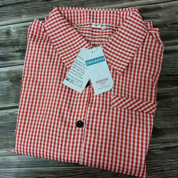 DEICAEVO Women's shirts long-sleeved regular-fit poplin shirt