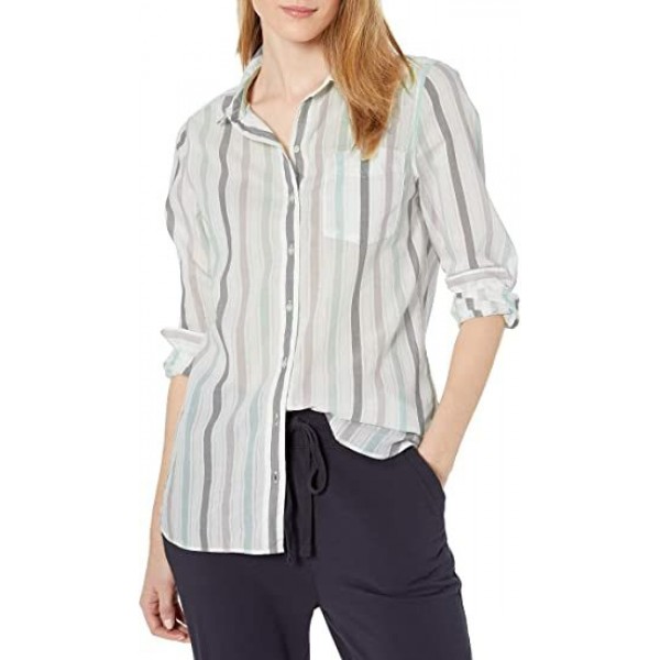 Women's Standard Cotton Dobby Long-Sleeve But...